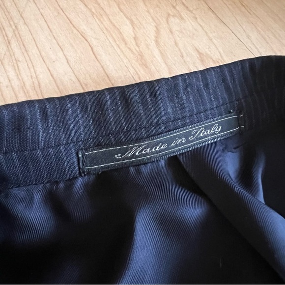 Ermenegildo Zegna Wool Sport Coat Blazer 52 Pinstripes - Picture 6 of 11